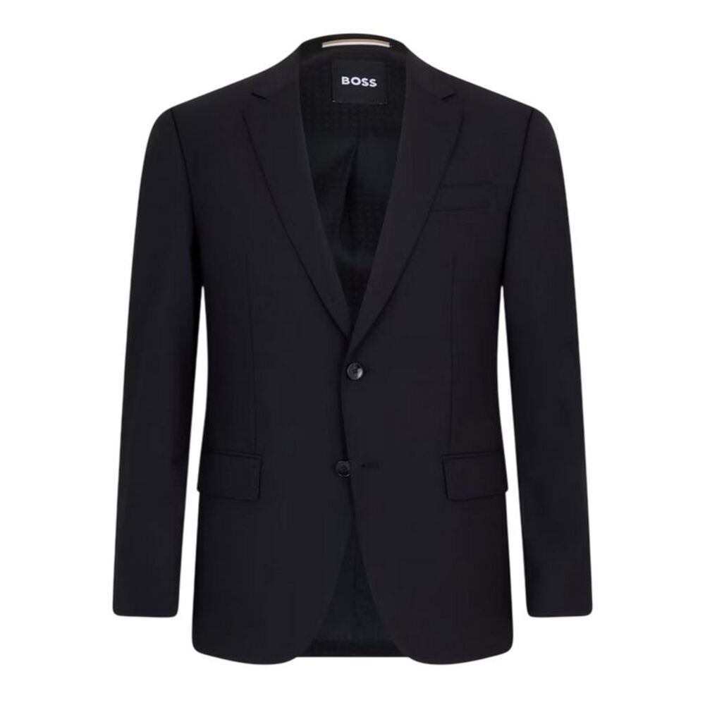 Boss Mens Lapel Collar Suit Jacket / Black